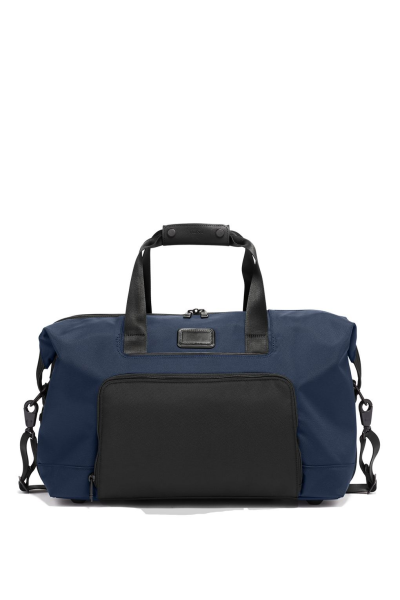 lpha Double Expansion Travel Satchel Navy