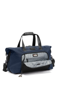 lpha Double Expansion Travel Satchel Navy