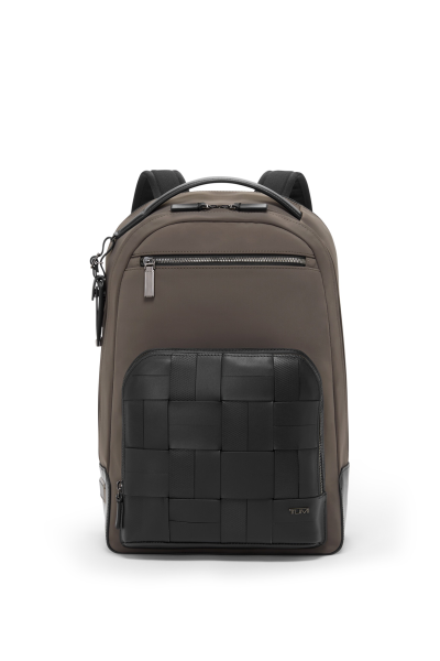HARRISON Warren Backpack |  Taupe/Black Woven