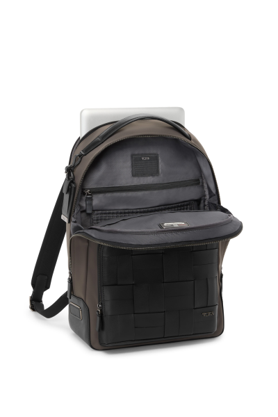 HARRISON Warren Backpack |  Taupe/Black Woven