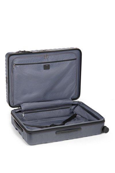 Large Expandable Checked Luggage 76cm| Grey Texture