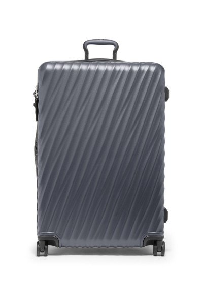 Large Expandable Checked Luggage 76cm| Grey Texture
