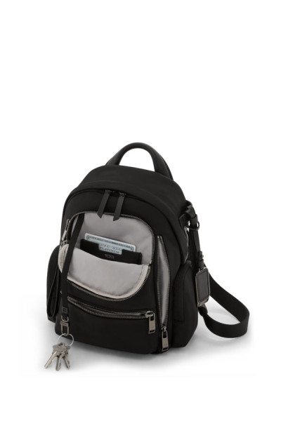 Celina Small Backpack | Black/Gunmetal