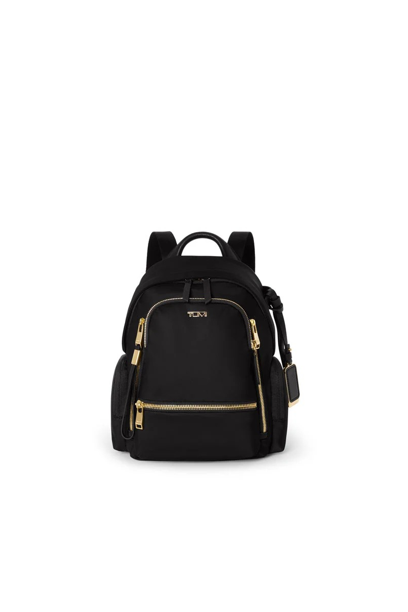 Celina Small Backpack | Black/Gold