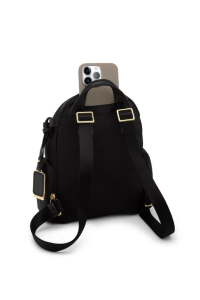 Celina Small Backpack | Black/Gold